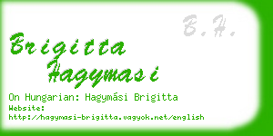 brigitta hagymasi business card