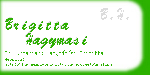 brigitta hagymasi business card